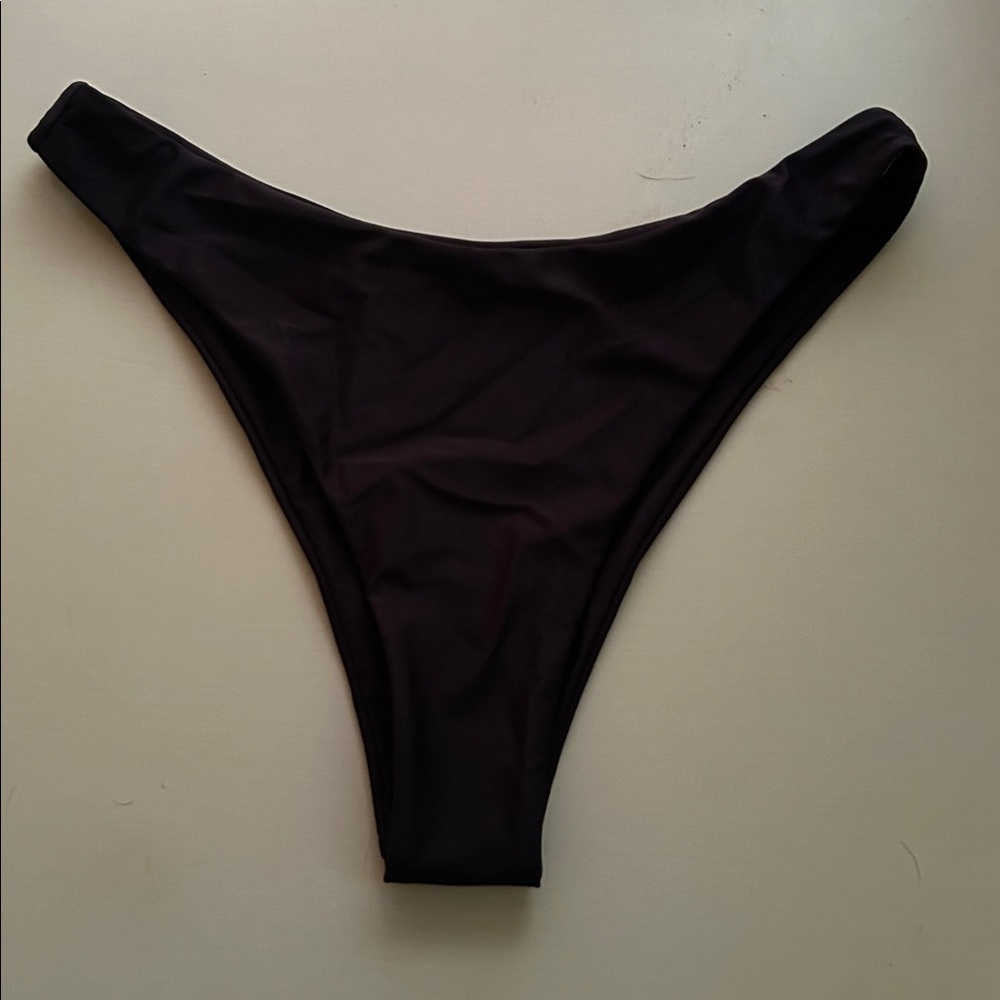 Black High-Cut Bikini Bottom